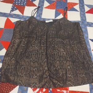 EQUIPMENT FEMME Snake  Cami Tank Top Silk